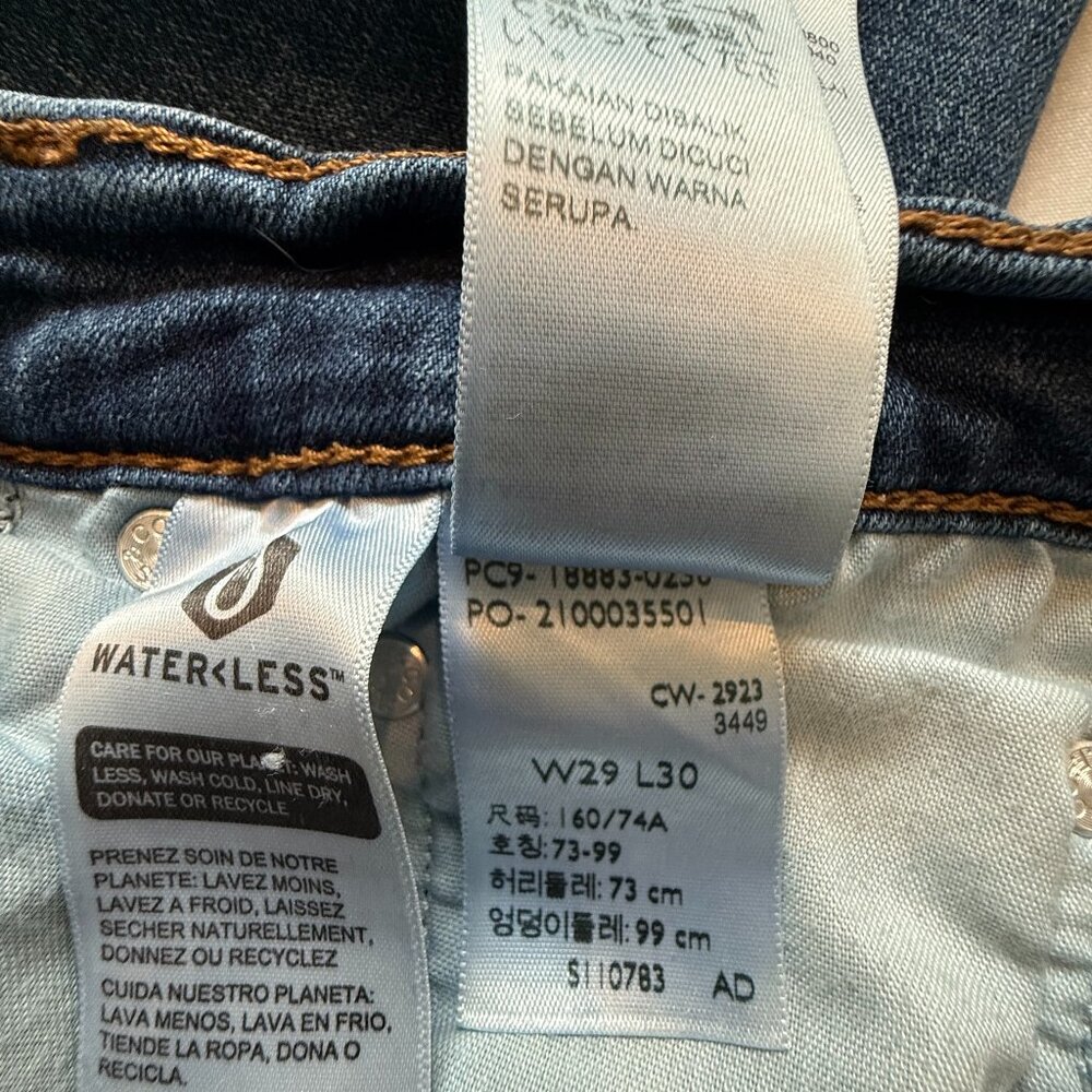 Women's High Rise Straight Leg Lei's Jeans Sz W29 x L30 Stretch - Picture 4 of 5